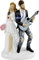 Unbekannt Brautpaar Hochzeitspaar | Tortenfigur Tortenaufsatz Kuchendekoration Dekofigur Cake Topper Wedding Hochzeit | Rockstar, Musikerpaar | 12 cm