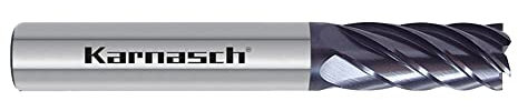 Karnasch 306456030011 Fresa Metal Duro De Mango, 4×D, Rockwell Cutter, Progresiva, 3Mm Diámetro De Corte, 11Mm Longitud De Corte, 64Mm Longitud, 6Mm Diámetro Del Vástago
