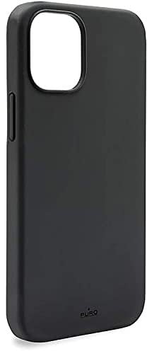 Puro Silikon-Schutzhülle für iPhone 12 Pro Max, Schwarz