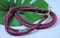 BULLYZEI Leine verstellbar geflochten Grafit-Fuchsia 2m x 12mm Nylon