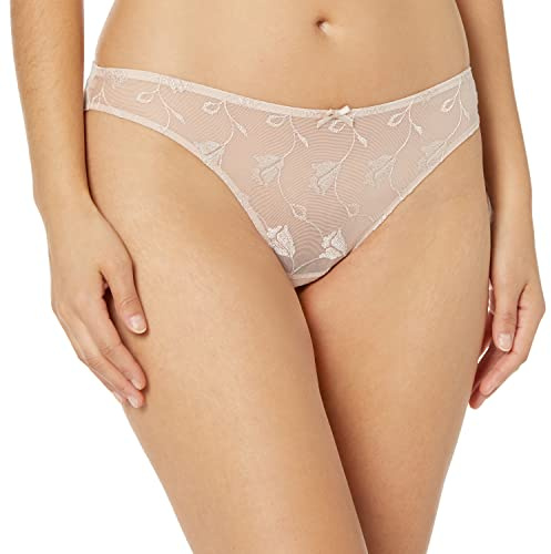 Aubade Softessence, Tanga, String mit Stickereien und Mesh, Sexy Lingerie für Damen, Damen String, Dezent und sinnlich, Farbe: Nude