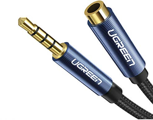 UGREEN Cable alargador AV118 Jack 3,5 mm, 1 m Azul