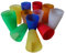 HMH-Shop Trinkbecher Partybecher 400ml Kinderbecher Campingbecher wiederverwendbar mehrweg Cups Farbwahl Gelb Blau Rot Weiß Orange Grün Garten Kunststoffbecher extra stabil (Mix, 6)