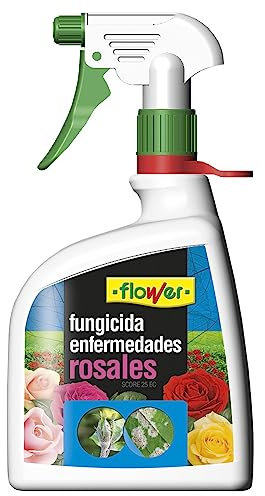 Flower - Fungicida Sistémico para Rosales de 1 Litro | Control Preventivo y Curativo | Pulverización Foliar | Actúa por Contacto y Sistémico