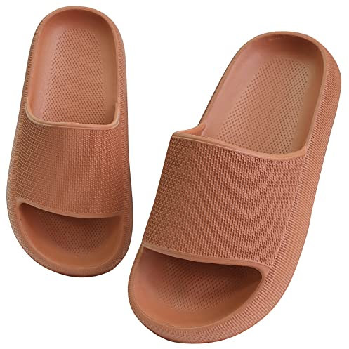 Buwege Ciabatte Mare per Bambino Pantofole Estive All'aperto Piscina per Bambina e Ragazze Scarpe Interni Bagno Antiscivolo per Bambini e Ragazzi Arancia 32 EU