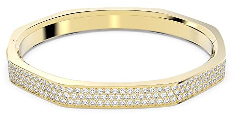Swarovski Dextera Armreif, Vergoldetes Damenarmband mit Strahlenden Swarovski Kristallen