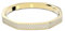 Swarovski Dextera Armreif, Vergoldetes Damenarmband mit Strahlenden Swarovski Kristallen