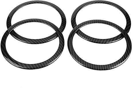 4 Stück Lautsprecher-Zierring Lautsprecher-Grillblende Lautsprecher-Einfassungsring Lautsprecher-Montagering Lautsprecher-Abstandsring Lautsprecher Zierring-Zierabdeckung Für BMW 3er F30 GT F34 13-18