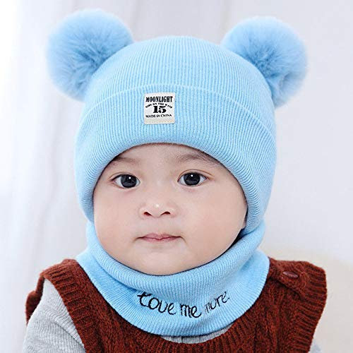 Unisex Baby Strickmütze Neue Kinder Winter Warme Strickmütze Winter Warm Baby Mütze Wintermütze Jungen Mädchen und Baby Strickmütze Cap Beanie Mützen 3-15 Jahre