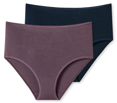 Schiesser Damen 2 Pack Midi Slip Unterwäsche - Modal Essentials, Sortiert 3_181764, 48