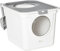 PawHut Maison de Toilette Bac à litière pour Chat Double Porte battante et supérieure, Pelle fourni, 44L x 55l x 39H cm, Blanc
