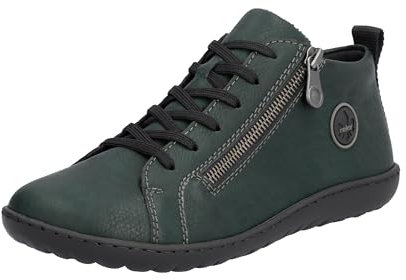 Rieker 52804, Stivali Corti Donna, Verde, 40 EU
