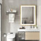 LUVODI Miroir Salle de Bain LED: 80x60cm Miroir Lumineux Interrupteur Tactile 3 Couleurs Miroir Connecté avec Éclairage intégré Miroir d’Or Brossé Mural Antibuée IP56 Mémoire avec Prise Vertical