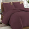 Pizuna 600 Fadenzahl aus Baumwolle Bettwäsche Dunkelviolett, 100% Langstaple Baumwolle Bettbezug und Kissenbezug, 3-Teilig Bettwäscheset 200x200 + 70x90 Dunkelviolett