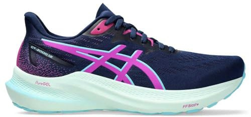 ASICS Damen GT-2000 12 Sneaker, Blue Expanse Bold Magenta, 37 EU