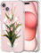 MAYCARI Magnetic Case for iPhone 11 Pro Max, Cute Clear Girly Flower-5 Design Case Compatible with MagSafe, Slim Soft TPU Hard Back Transparent Phone Cover for Girls Women Boys