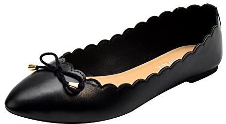 Scarpe Mocassini Donna Morbidi Scarpe Basse a Punta Comode Estivi Scarpe da Lavoro Ballerine Scarpe Traspiranti Antiscivolo Scarpe da Passeggio Pelle Casual Pantofole Leggero Scarpe Piatte Eleganti