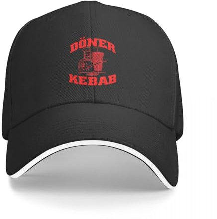 LXCUDXZ Baseball Kappe Neu D?NER Kebab, DÖNER Kebab Baseball Cap Streetwear Party Hüte Hut Mädchen Männer Geschenk