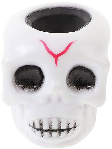 KONTONTY Kreativer Halloween Geist Squeeze Totenkopfbecher Mit Fledermaus Entlüftung Spaß Beim Stressabbau Lustiges Kniffliges Spielzeug Squeeze Totenkopfbecher