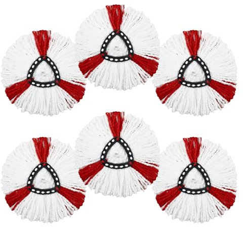6 Piezas Cabezas de Fregona Repuesto para Vileda,Repuesto para Fregona Microfibra de Recambio,Repuestos de Trapeador para Vileda Turbo,Microfibra para limpieza de suelos