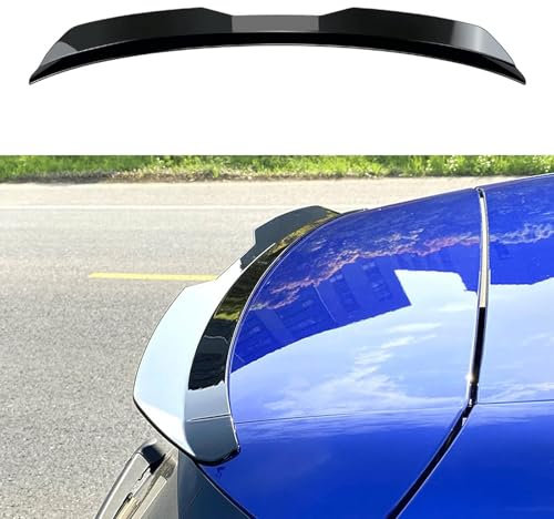 CAOZIXMB Spoiler für Skoda Kodiaq 2016 2017 2018 2019 2020 2021 2022 2023 2024 2025, Auto Kofferraum Spoiler Installation Sans Trou Résistante À L'usure Auto Zubehör,Glossy Black