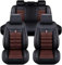 Auto Leder Sitzbezüge Sets für BMW X1 X3 X4 X5 X6 1/3/4/5/6/7 F25 F10 E83 E84 E70 E87 E90 E92 320I F11 F20 F15 F16 F30, Autositzbezüge Sets rutschfest Wasserdicht Atmungsaktiv Bequem Seat Schonbezüge
