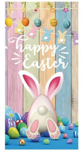 Zghhc Ostern-türbanner, Dekorationen, Türabdeckung, Ostereier, Türbanner, Fröhlicher Ostertag, Niedlicher Hintergrund, Party-Hintergrund, Zubehör