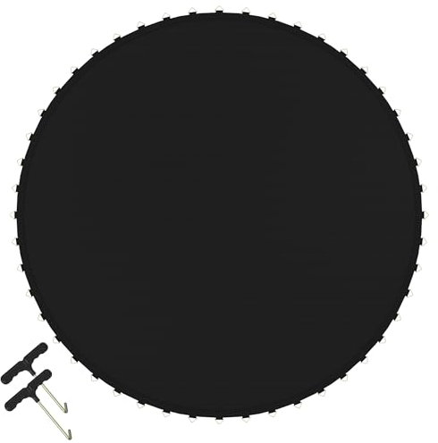 PEILU Sprungmatte Ersatzteil für Trampoline Outdoor Faltbare Sprungtuch mit Metall Ösen & 2 Federspanner Wetterfeste Trampolinzubehör Belastbar bis 100KG für Ø244cm Fitness Trampolin
