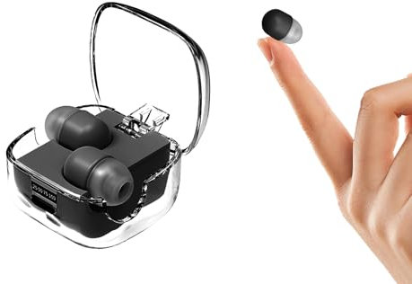 Unsichtbare kleine Schlaf Kopfhörer kabellos Bluetooth im Ohr Wireless in Ear Mini Kopfhörer Sleep Earbuds Headphones Buds kleinste Schlafkopfhörer Seitenschläfer Bluetooth Ohrhörer für kleine Ohren