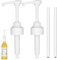 2 Pièces Pompe Sirop pour Monin Distributeur Sirop Pompe avec Tuyaux Réutilisables Pompe Doseuse 10ml pour Monin Bouteilles de Sirop 700ML
