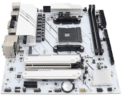 Placa Base B550 M-ATX (AM4, Compatible con la Serie Ryzen R5 4000/5000, DDR4, PCI-E 4.0, B550M Gaming