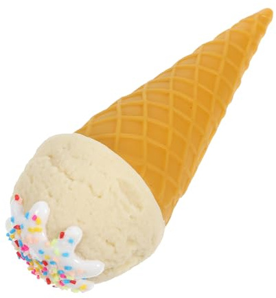 BESPORTBLE Modèles de Cornets de Glace en Plastique Blancs Accessoires de Décoration pour Cafés et Boutiques pour Garçons et Filles
