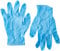 St John Ambulance Nitrile Examination Gloves, Powder Free, Blue, Size L (Pack of 1 Pair of Gloves)