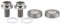 Wanyifa Lot de 2 boulons de fixation pour bras de manivelle de vélo en titane M8 x 15 mm avec capuchon pour vis de pédalier carrées, titane