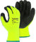 6 Pairs New HI VIZ Thermal Winter Latex Rubber Work Gloves Builders Gardening (XL)