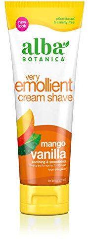 Alba Botanica Very Emollient Cream Shave Mango Vanilla - 8 oz by Alba Botanica