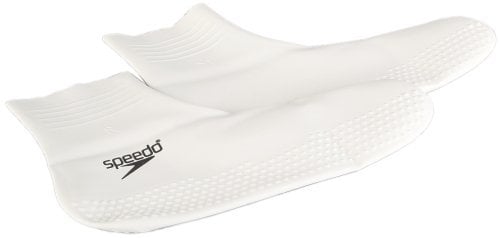 Speedo Unisex Erwachsene Latex-Socke | Pool-Essentials Aquaschuhe, Weiß Schwarz, L