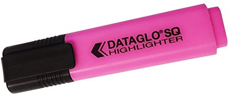 Hainenko Value Flat Barrel Chisel Tip Highlighter - Pink