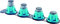 Créazur PIEGRAP Lot de 4 Pieds réglables DUBOURGEL pour Receveur de douche-747111, Noir