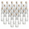 gouveo 24er Set Glasflaschen 200 ml Sinfonie mit Korken (HGK) - Leere Flaschen zum selbst Abfüllen und Verschenken - Kleine 0,2 l Likörflasche, Schnapsflasche, Ölflasche