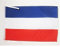 AZ FLAG - Drapeau République Fédérale de Yougoslavie - 45x30 cm - Pavillon Yougoslave 100% Polyester Avec Deux Cordelettes - 20g