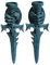 2 er Set Wand Teelichthalter Drachenklauen Drache Kerzenhalter Gothic Schwert