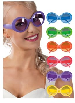 DISBACANAL Gafas años 60 Jackie - Morado