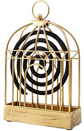 BOROK Créative Support de Bobine Anti Moustique Suspendu Mosquito Coil Holder en Métal en Forme de Cage