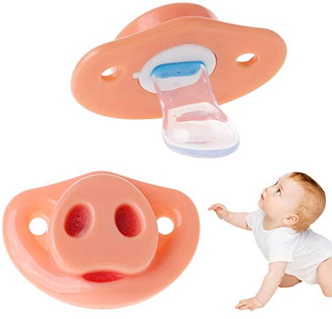 Haven Shop Baby Schnuller Schnuller Schnuller Schweinsnase Lustig Halloween Cosplay Beruhigungssauger Neugeborene Orthodontisch Lebensmittelqualität Silikon Stillnippel Beißring Geschenke