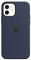Apple Coque en Silicone avec MagSafe (pour iPhone 12, 12 Pro) - Marine Intense