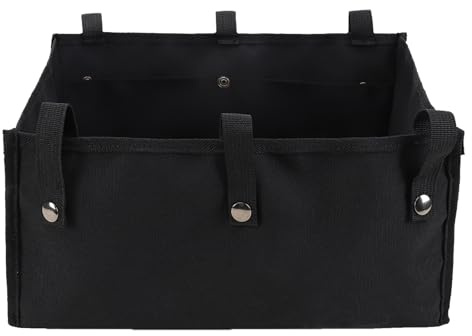 Dongawin Rollator-Tasche unter dem Sitz für Rollator, Rollator-Tasche, Organizer-Tasche, Aufbewahrung für Spaziergänger für Senoirs, Gehhilfe, Zubehör (klein, schwarz)