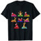 Rentier Yoga Weihnachtsmann Xmas Meditation Chakra Christmas T-Shirt