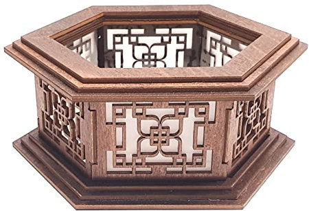 Tanno Design® Japan Kerzenhalter Akina roku mit Teelichtfunktion nussbraun