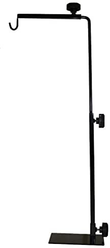 Global Pet Reptile Lamp Holder Stand Fixed Bracket Hanging Heat Lamp with Adjustable Metal Basking Reptile Light Fixture Hanger for Glass Terrarium Vivarium Habitat Cage